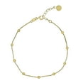 thumbnail image 1 of 14K Gold Bead Stationed Bracelet, 1 of 4