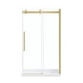 thumbnail image 1 of OVE Decors Bel 48" W x 78-3/4" H Frameless Soft-Close Sliding Shower Door, 1 of 9