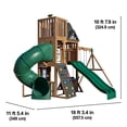 thumbnail image 16 of KidKraft Horizon Lookout Wooden Outdoor Swing Set, 16 of 17
