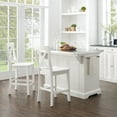 thumbnail image 2 of Crosley Furniture Julia Stainless Steel Top Island With Back Stools, Assorted Colors, 2 of 14
