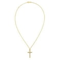 thumbnail image 3 of Two-Tone Crucifix Pendant in 14K Yellow Gold, 3 of 6