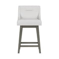 thumbnail image 12 of HH2 Home Upholstered Tapered Back Wood Adjustable Height Swivel Bar Stool, 12 of 19