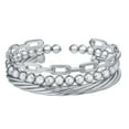 thumbnail image 1 of 3 Piece Polished Bangle Set in Sterling Silver, 1 of 5