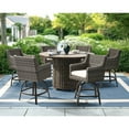 thumbnail image 2 of Member's Mark Breck Round High Fire Dining Set with Sunbrella Fabric, 7pc, 2 of 6