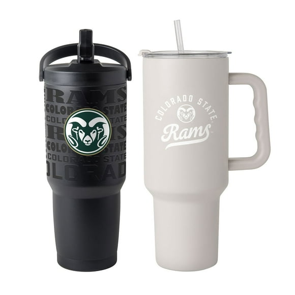 Logo Brands Colorado State Rams Stainless Steel Tumbler Set