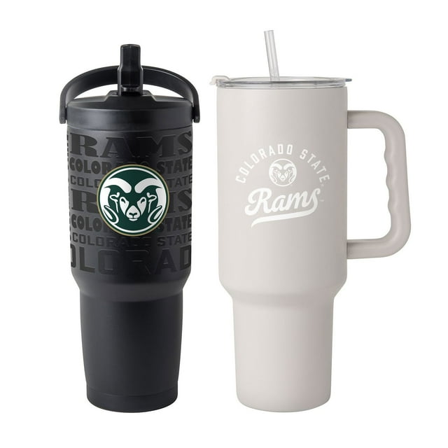 Logo Brands Colorado State Rams Stainless Steel Tumbler Set
