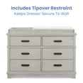 thumbnail image 7 of Simmonds Kids, Asher 6 Drawer Dresser with Changing Top and Interlocking Drawers, 7 of 14