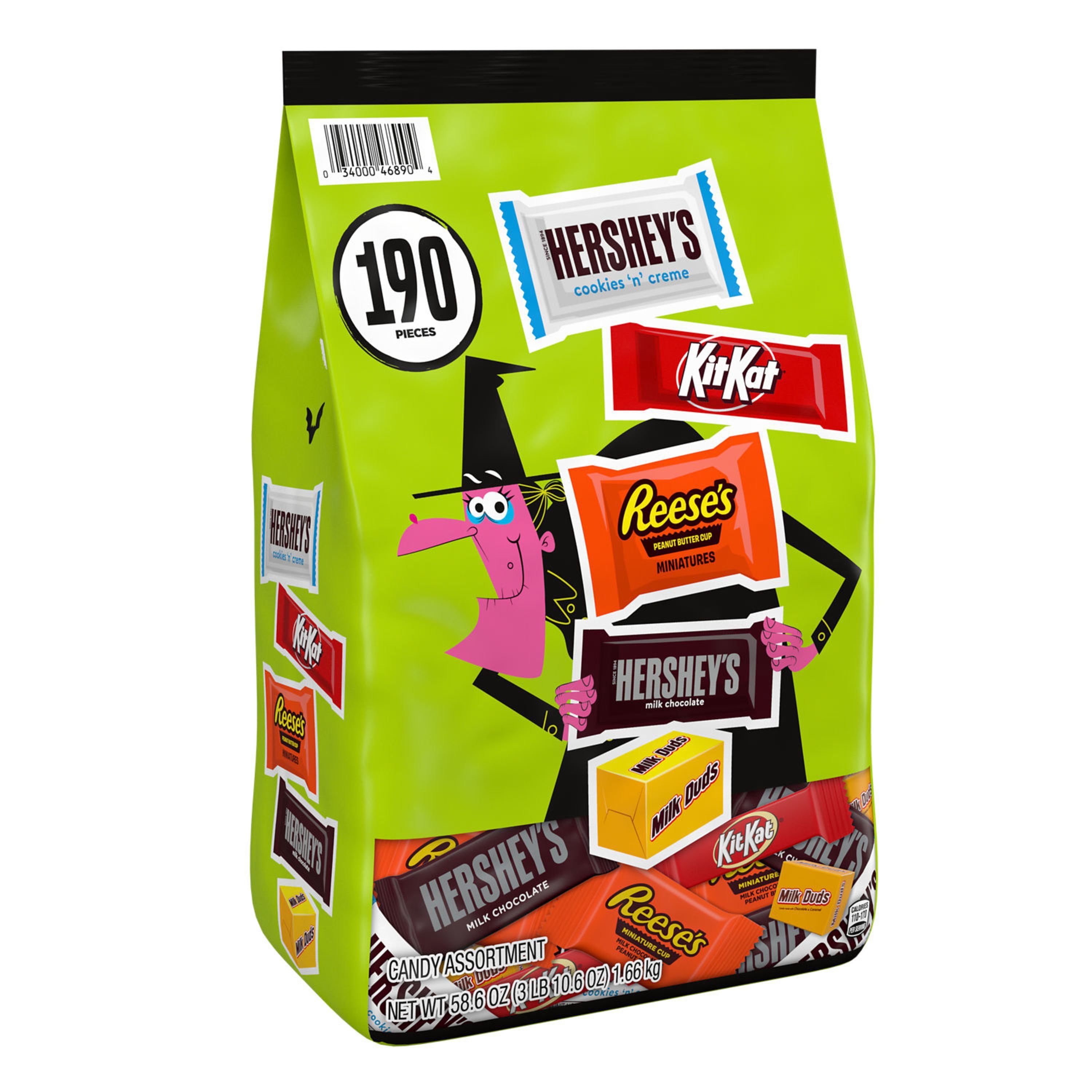 HERSHEY'S Halloween Variety Pack, Assorted Chocolate, 58.6 oz