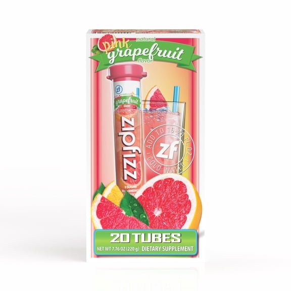 Zipfizz Energy Multi-Vitamin Hydration Drink Mix, Pink Grapefruit, 20 ct.