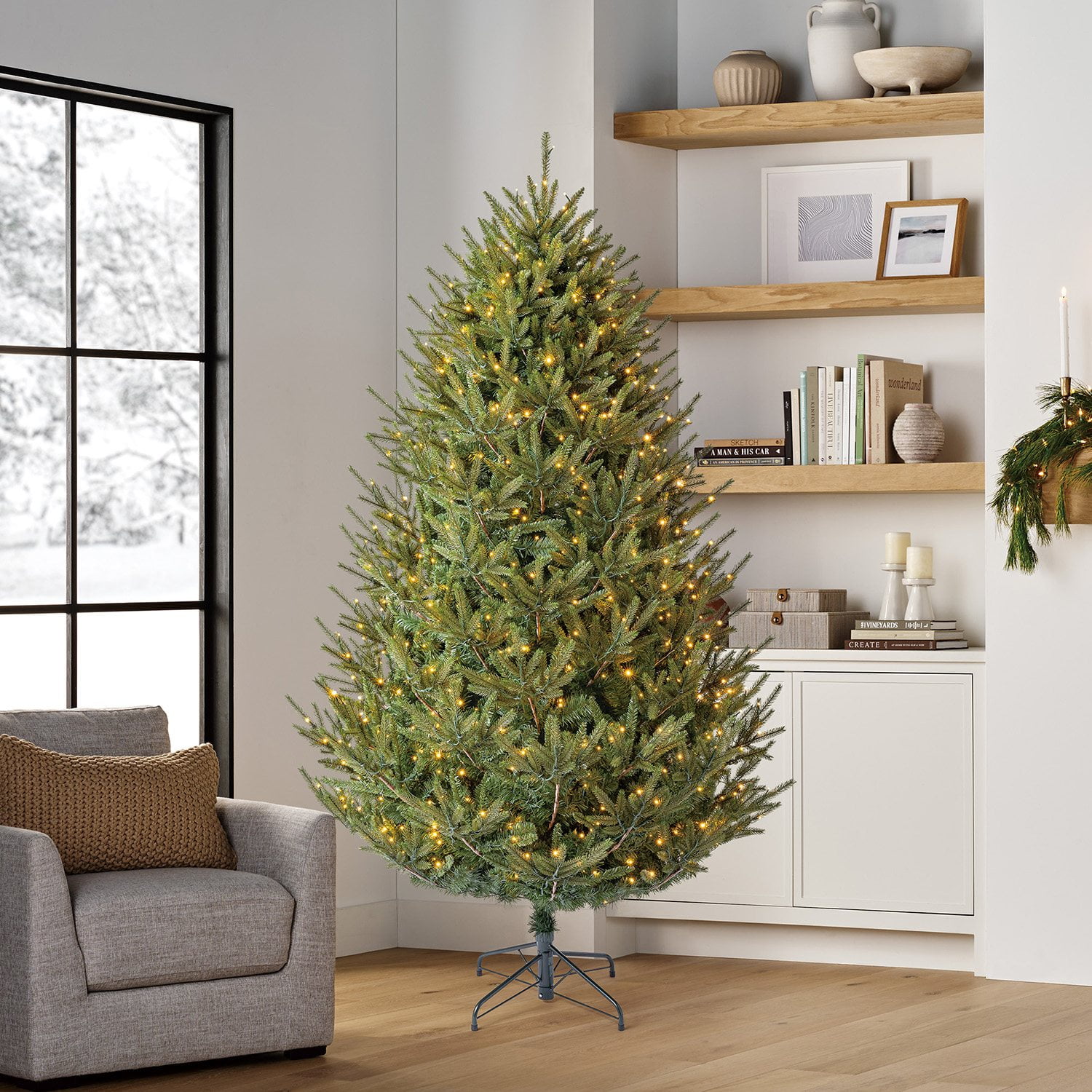 Member's Mark 7.5' Pre-Lit Snowy Georgia Christmas Tree - Samsclub.com