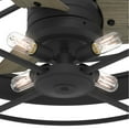 thumbnail image 12 of Hunter 27 inch Circulus Matte Black Caged Ceiling Fan with LED Light Kit and Handheld Remote, Black, 12 of 15