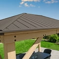 thumbnail image 8 of Yardistry All-Cedar Meridian Gazebo with Aluminum Roof, Choose Size, 8 of 9