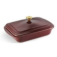 thumbnail image 2 of Tramontina 13.6" x 9.6" Ceramic Covered Bakeware with Stainless Steel Knob (Choose Color), 2 of 7