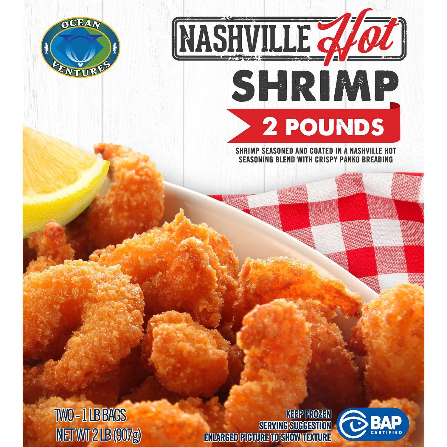 Ocean Ventures Nashville Hot Shrimp, Frozen (2 lbs.) - Samsclub.com