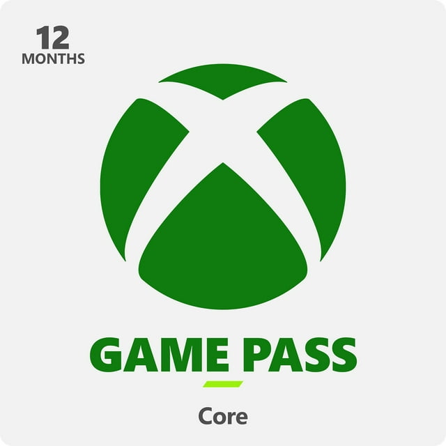 Xbox Game Pass Core Email Delivery Gift Card, Various Amounts