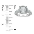 thumbnail image 4 of 1.95 CT. T.W. Princess Cut Halo Diamond Ring in 14K Gold, 4 of 5