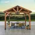 thumbnail image 3 of Backyard Discovery Cedar 12' x 12' Gazebo with PowerPort, 3 of 10