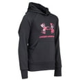 thumbnail image 2 of Under Armour Girls Rival Fleece Big Logo Print Fill Hoodie, 2 of 5