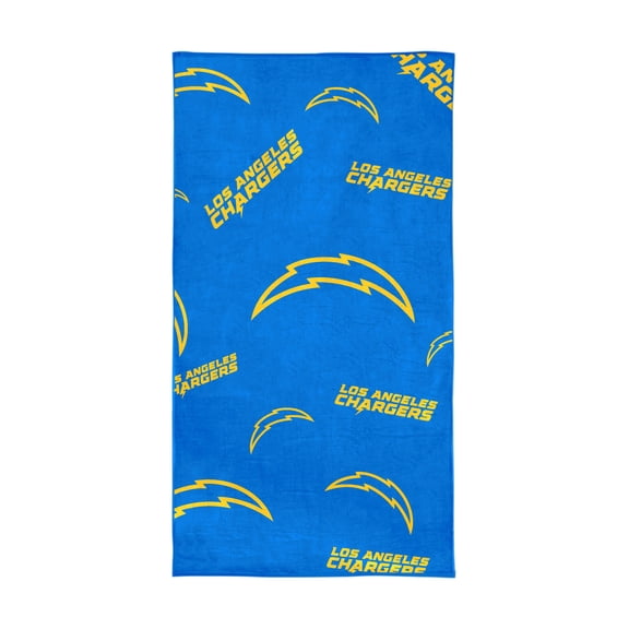 Logo Brands Los Angeles Chargers 38"x72" Beach Towel