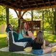 thumbnail image 3 of Backyard Discovery Barrington Cedar Gazebo with Powerport, Choose Size, 3 of 10