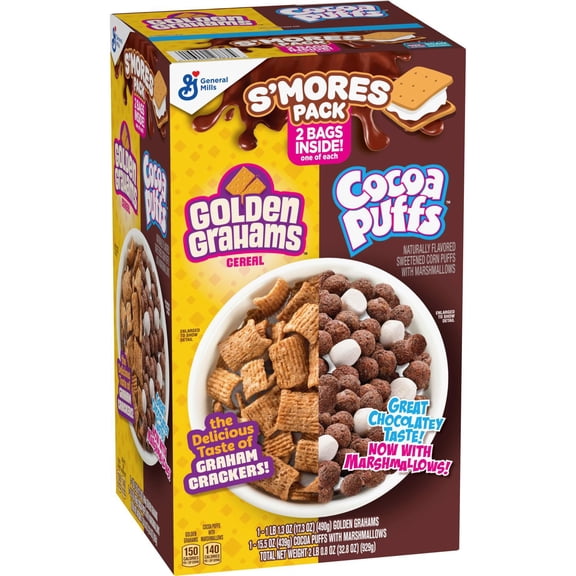 Cocoa Puffs/Golden Grahams Smores Dual Pack, 32.8oz