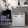 thumbnail image 2 of Simpli-Magic 18.5-Gallon Dual Compartment Trash Can – Open-Top Design with Waste & Recycling Bins and Odor Control, 2 of 7