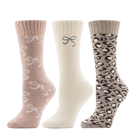 Cuddl Duds Women's 3-Pack Novelty Sock
