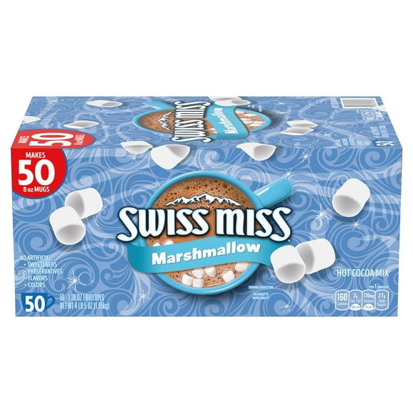 Swiss Miss Milk Chocolate Hot Cocoa Mix with Marshmallow, 50 ct.