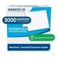 thumbnail image 1 of Marathon Interfold 1-Ply White Dispenser Napkins, 12 pk., 250 napkins/pk., 1 of 9