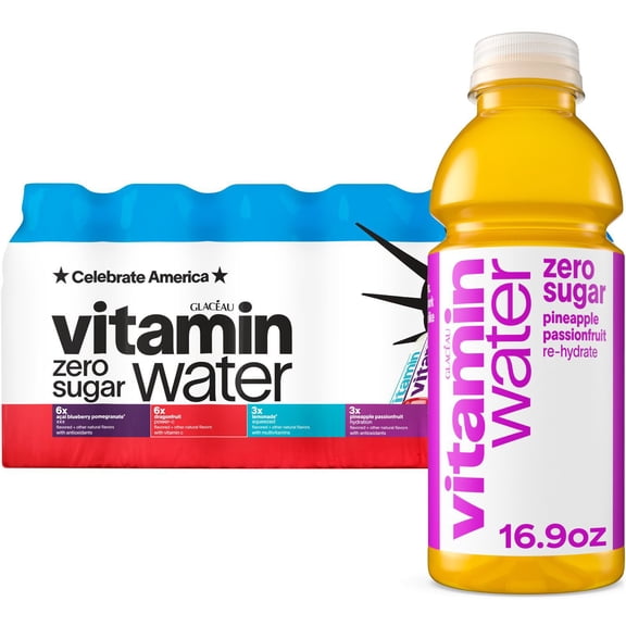 Glaceau Vitaminwater Zero Variety Pack Nutrient Enhanced Water 16.9 fl. oz., 18 pk.