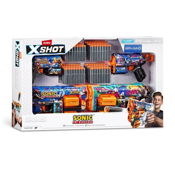 Zuru X-Shot Combo Pack Dread Sonic & Flux Sonic Blaster, 4 pk