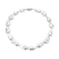 thumbnail image 1 of 18" 12-15mm White Nucleated Baroque Cultured Freshwater Pearl Necklace in Sterling Silver, 1 of 4