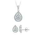 thumbnail image 1 of 0.96 CT. T.W. Diamond Earring and Pendant Necklace Set in 14K Gold, 1 of 9
