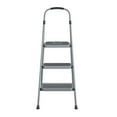 thumbnail image 4 of Cosco 3 Step Steel Step Stool, ANSI Type I, Gray/Black, 4 of 9