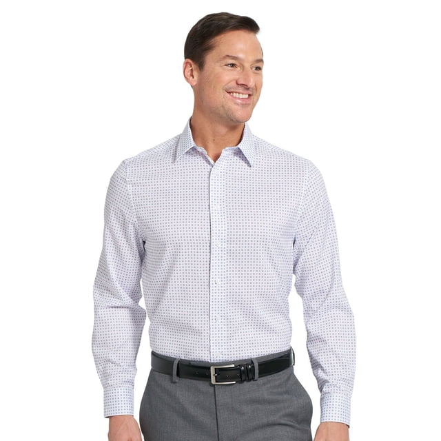 Nick Graham Men's Modern Fit Traveler Dress Shirt