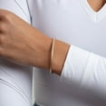thumbnail image 5 of Textured Weaved Bangle in 14K Yellow Gold, 5 of 6