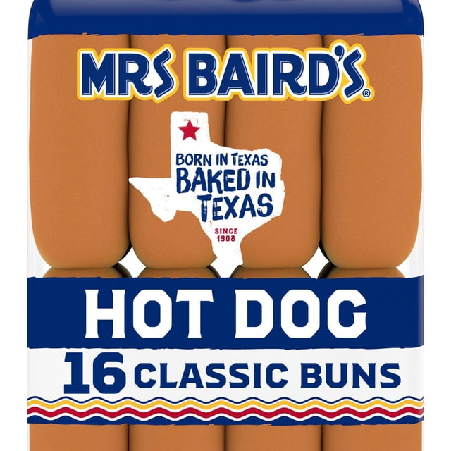 Mrs. Baird's Hot Dog Buns 16 ct.