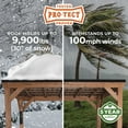thumbnail image 5 of Backyard Discovery Arcadia Cedar Gazebo with PowerPort, Choose Size, 5 of 11