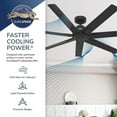thumbnail image 13 of Hunter Downtown ENERGY STAR® Damp Rated Ceiling Fan and Wall Control - 72" & 60" Assorted Colors, 13 of 20