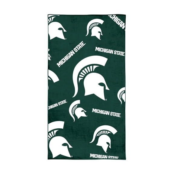 Logo Brands Michigan State Spartans 38"x72" Beach Towel