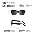 thumbnail image 9 of CHAMELO Lifestyle Dusk Classic Button Smart Audio Sunglasses, Black Frame with Smoke Lenses | Adjustable Electronic Tint, Bluetooth Open-Ear Audio + Integrated Microphone, Polarized UV Protection, 9 of 9