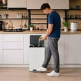 thumbnail image 6 of Simpli-Magic Infinity Edge 50 Liter / 13.2 Gallon Rectangular Step Trash Can, Hands-Free Soft-Close Lid, Premium Fingerprint-Resistant Finish for Kitchen and Recycling, Choose Color, 6 of 6