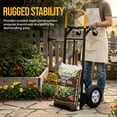 thumbnail image 6 of Simpli-Magic 2 in 1 Convertible Hand Truck and Garage Moving Dolly, 800LBS – Heavy-Duty Moving Dolly Utility Platform Cart with 10" Wheels & Handle, 6 of 7