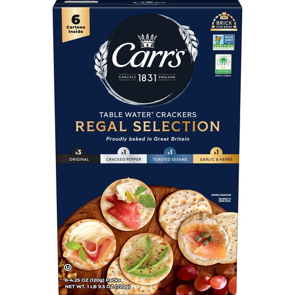Carr's Cracker Variety Pack, 4.25oz., 6 ct.
