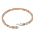 thumbnail image 3 of 3.50 C.T. TW Round Cut Two Row Diamond Tennis Bracelet in 14K Gold, 3 of 8