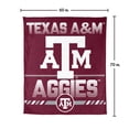 thumbnail image 7 of Logo Brands Texas A&M Aggies 60"x70" Super Plush Blanket, 7 of 7