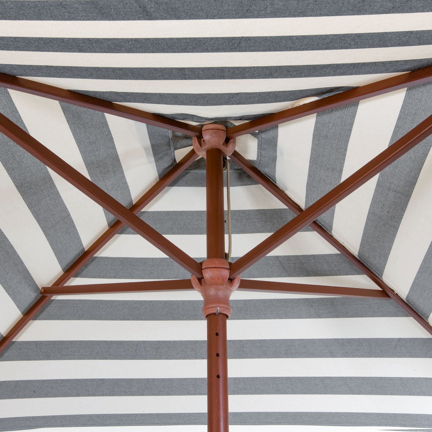 destinationgear classic wood 6.5' square patio umbrella 6.5 Feet Destinationgear 6.5 Square Wood Umbrella In Natural DestinationGear Classic Wood Square Patio