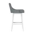 thumbnail image 8 of HH2 Home Upholstered Tapered Back Wood Adjustable Height Swivel Bar Stool, 8 of 19