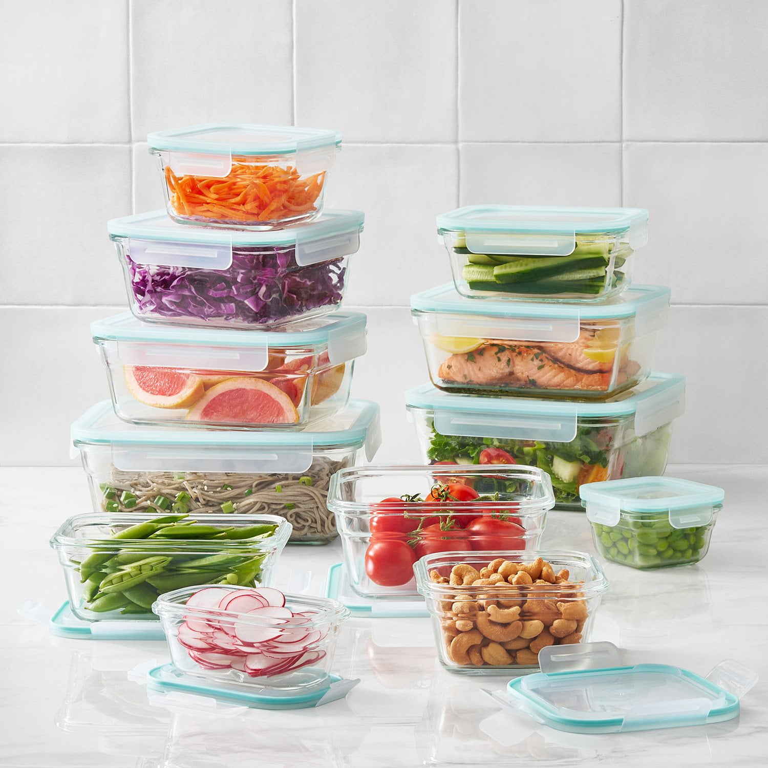 Member's Mark 24-Piece Glass Food Storage Set By Glasslock - Samsclub.com