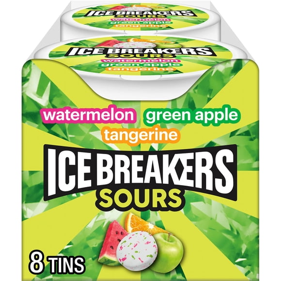 ICE BREAKERS Fruit Sours Mints, 1.5 oz., 8 pk.